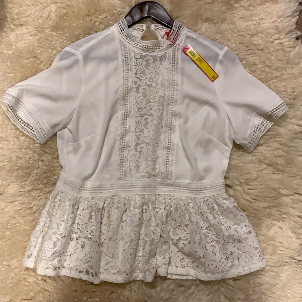 NWT Catherine Malandrino lace top